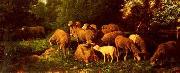 unknow artist Sheep 149 oil painting on canvas